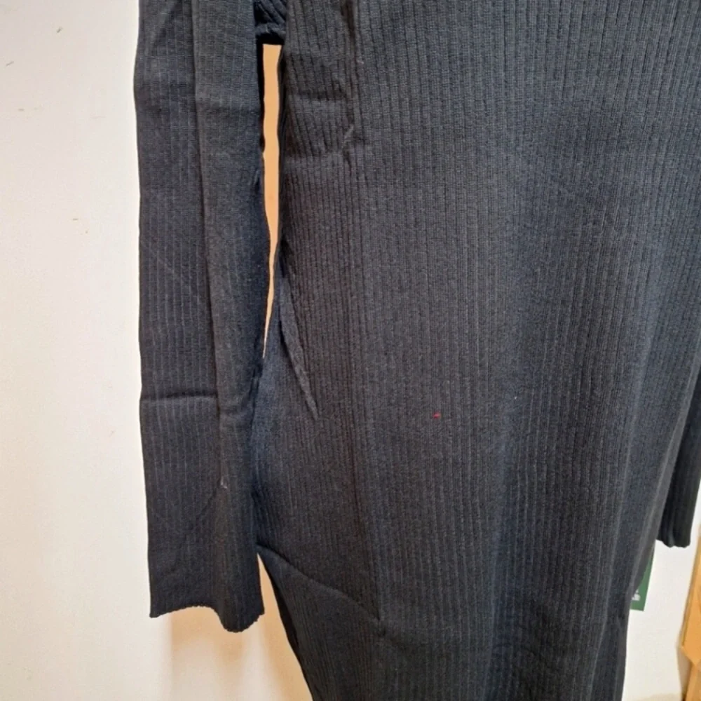 NWT! Women's Long Sleeve Bodycon Sweater Turtleneck Dress, Black - Picture 5 of 8